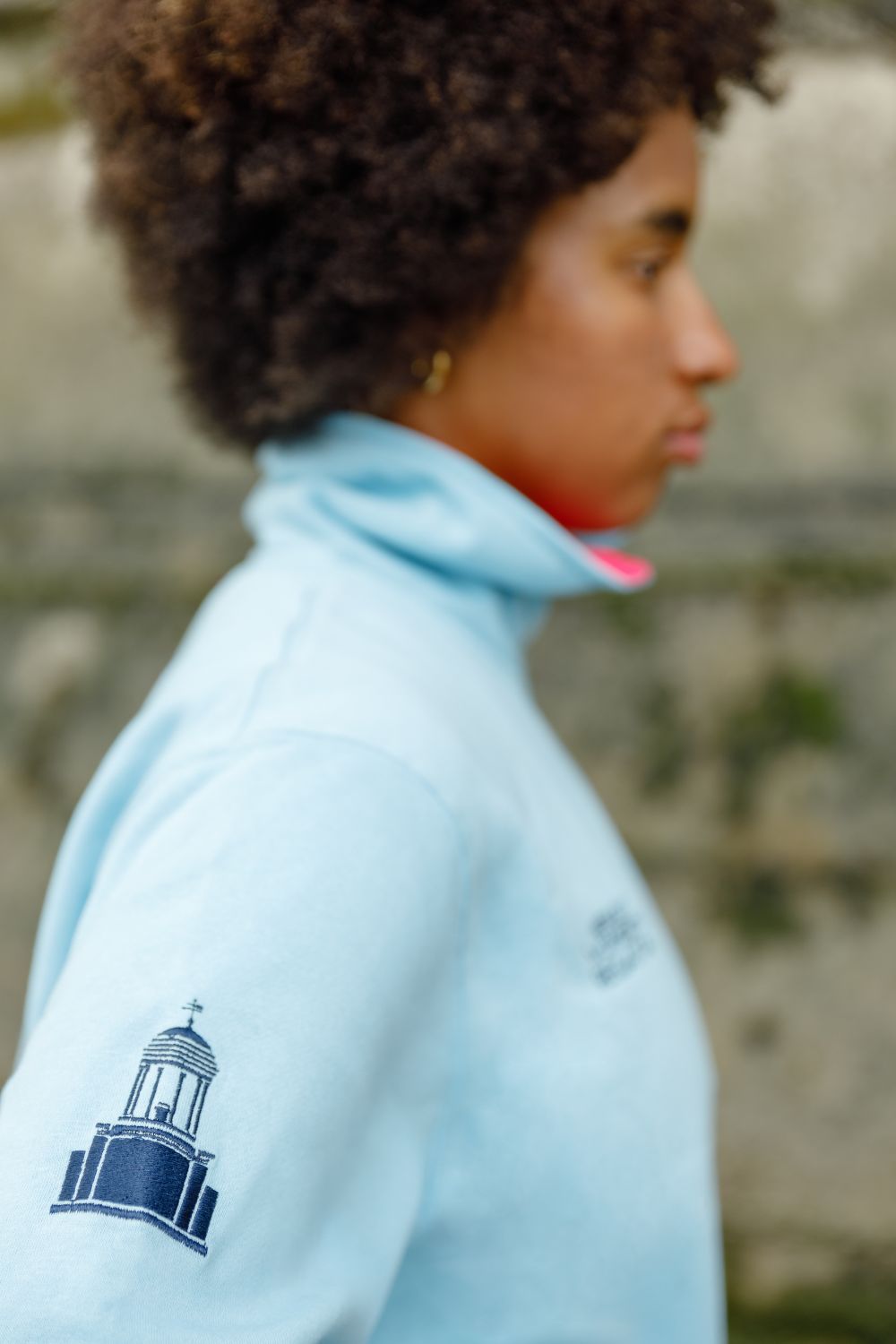 The HWR Light Blue 1/4 Zip Sweatshirt (Temple Island) - Crewroom - XS - Light Blue