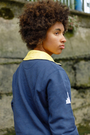 The HWR Navy 1/4 Zip Sweatshirt (Temple Island) - Crewroom - XS - Navy