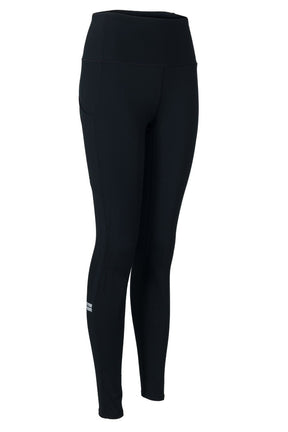 Women's Water Resistant Leggings with Pockets - Crewroom - XS - Black