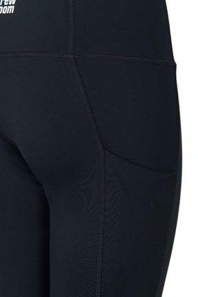 Women's Water Resistant Leggings with Pockets - Crewroom - XS - Black