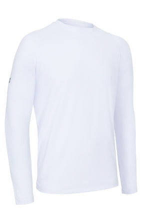 Men's UV Lightweight Long Sleeve Top - Crewroom - S - White