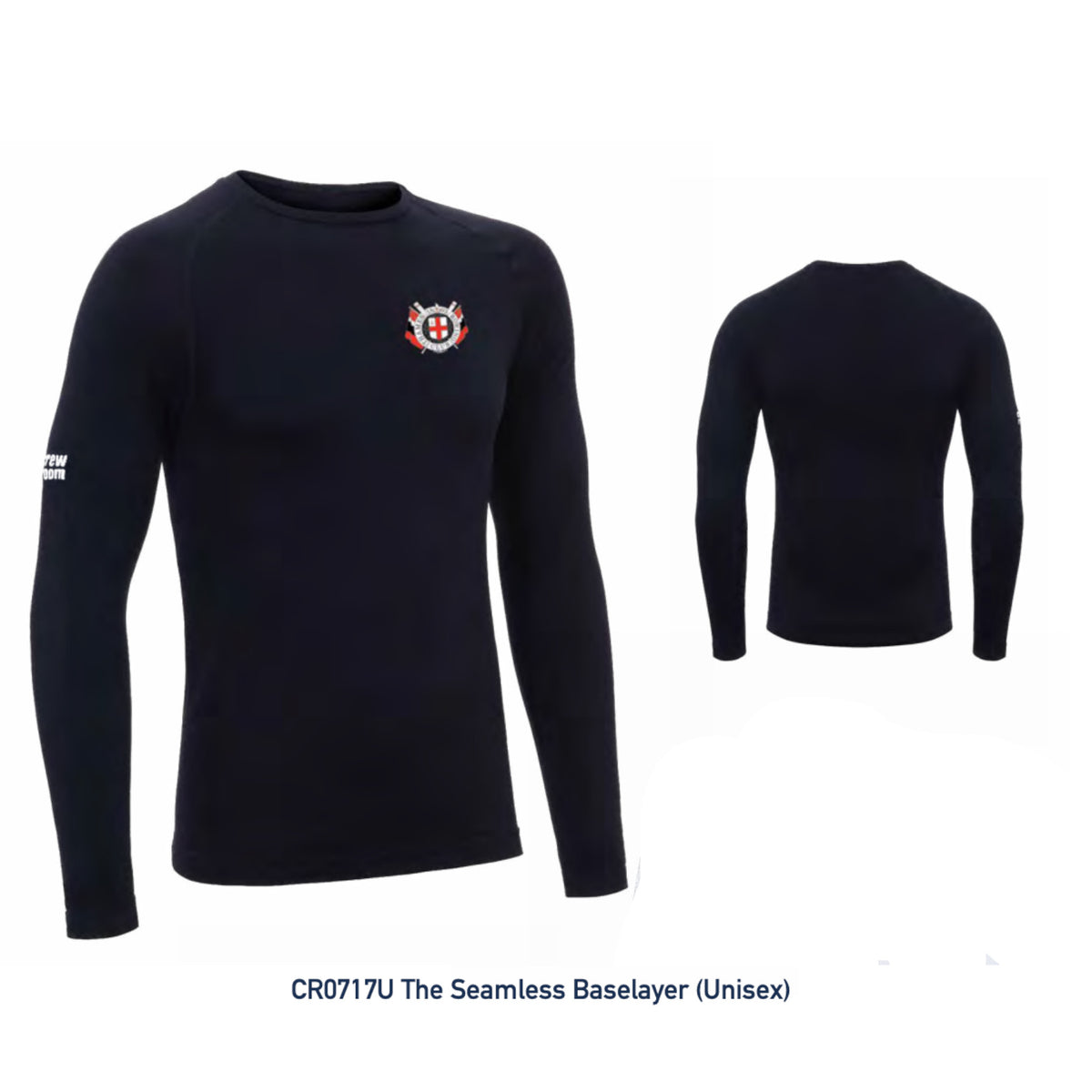 Custom Kit - The Long Sleeve Seamless Baselayer - Black - Crewroom - 
