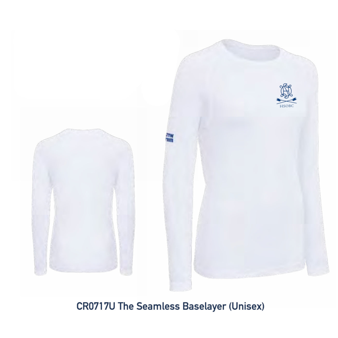 Custom Kit - The Long Sleeve Seamless Baselayer - White - Crewroom - 