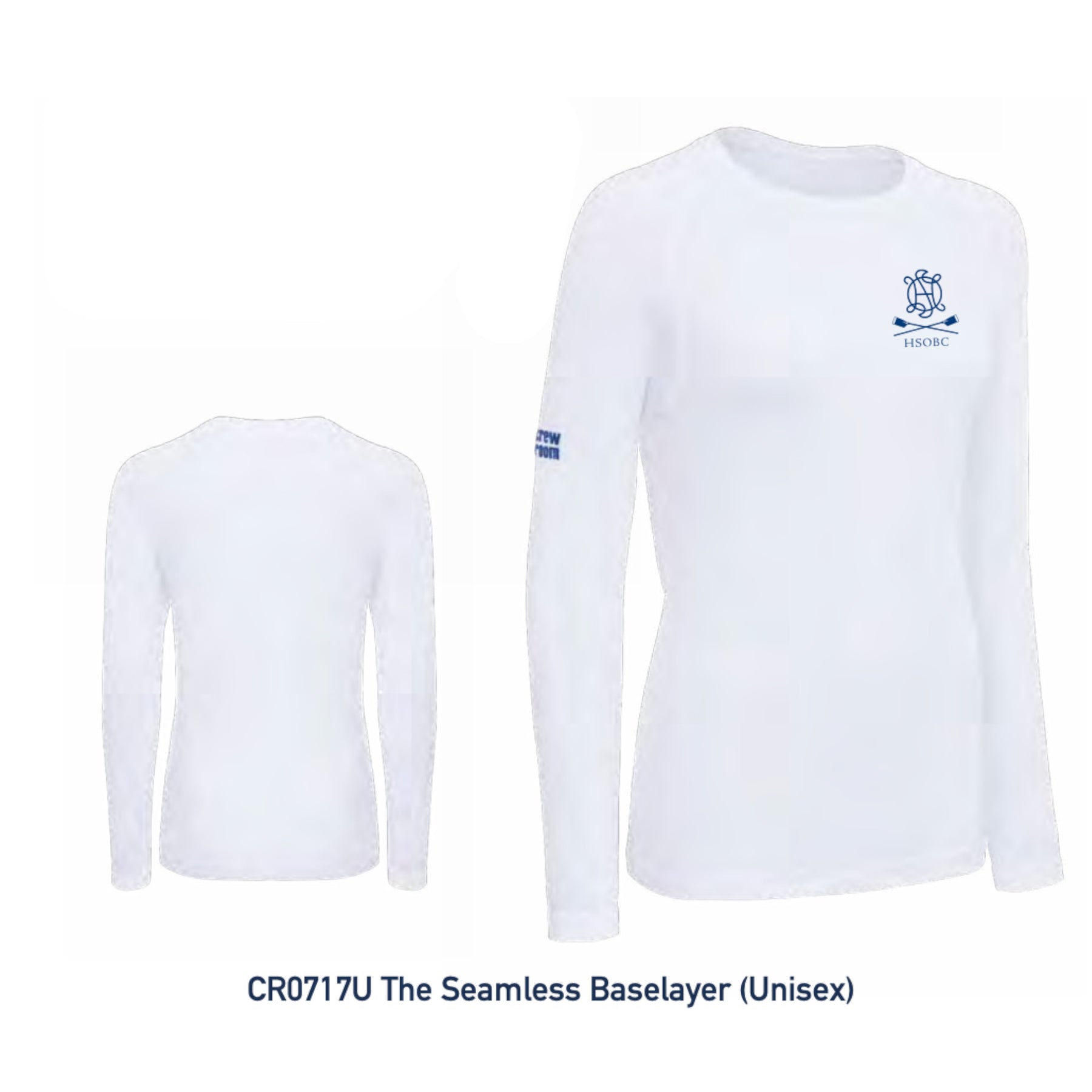 Custom Kit - The Long Sleeve Seamless Baselayer - White - Crewroom - 