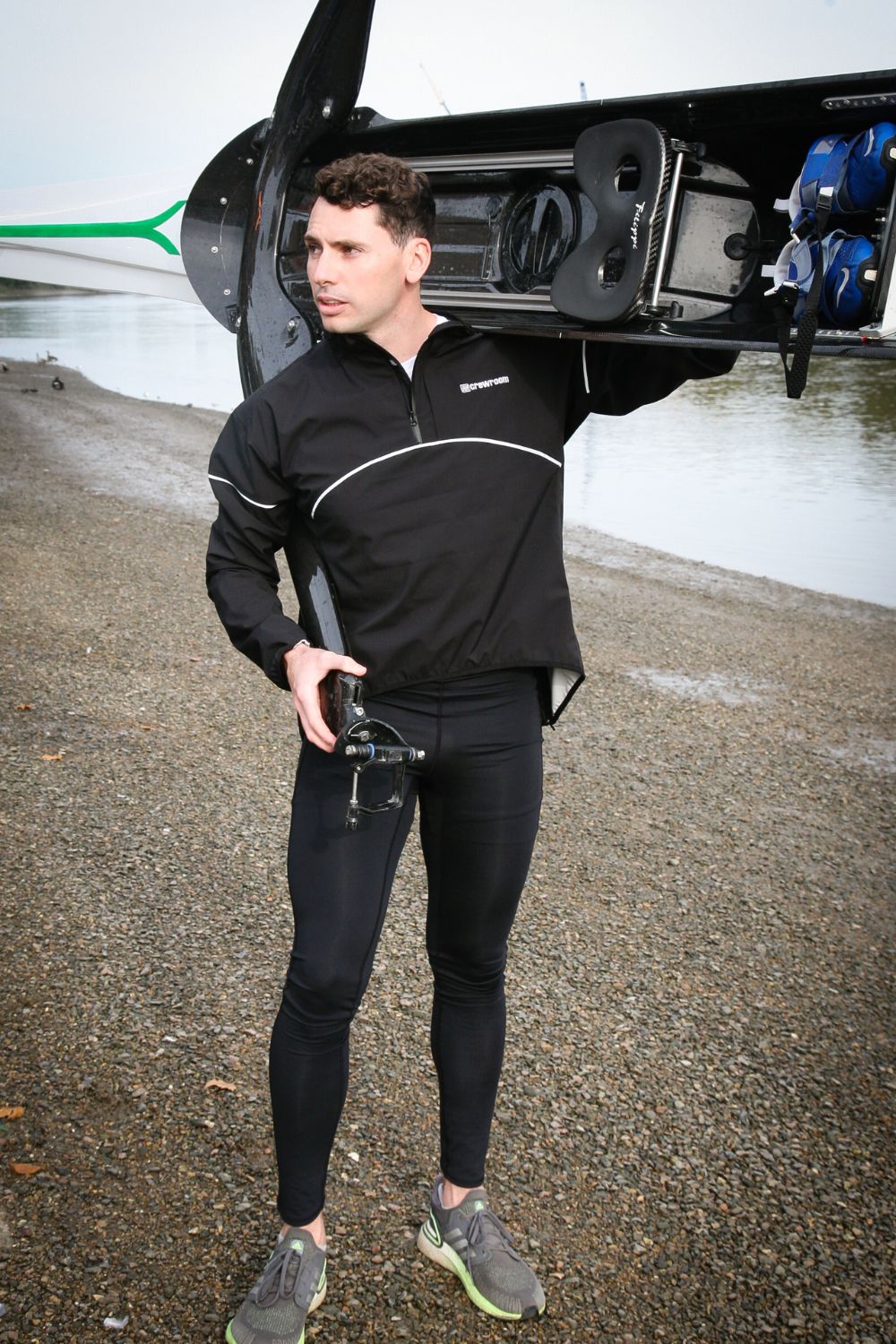 The Jasper Rowing Jacket (Unisex) - Crewroom - XS - Black