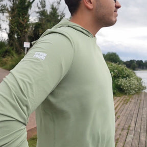 Unisex UV Lightweight Hoodie - Crewroom - XS - Sage Green