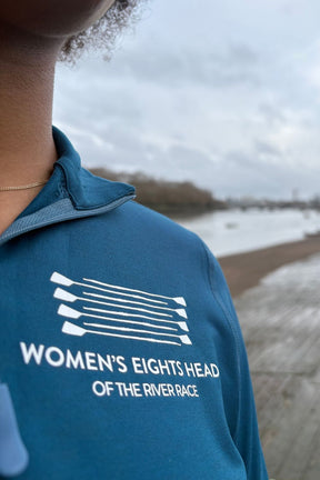 The WEHORR Cloud 1/4 Zip Top (Women's) - Crewroom - XS - Aegean Blue