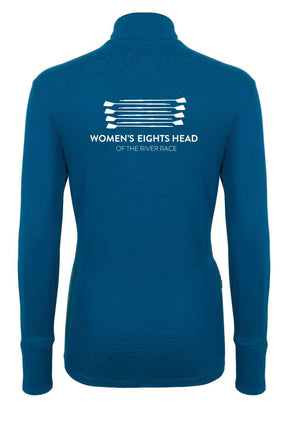 The WEHORR Cloud 1/4 Zip Top (Women's) - Crewroom - XS - Aegean Blue