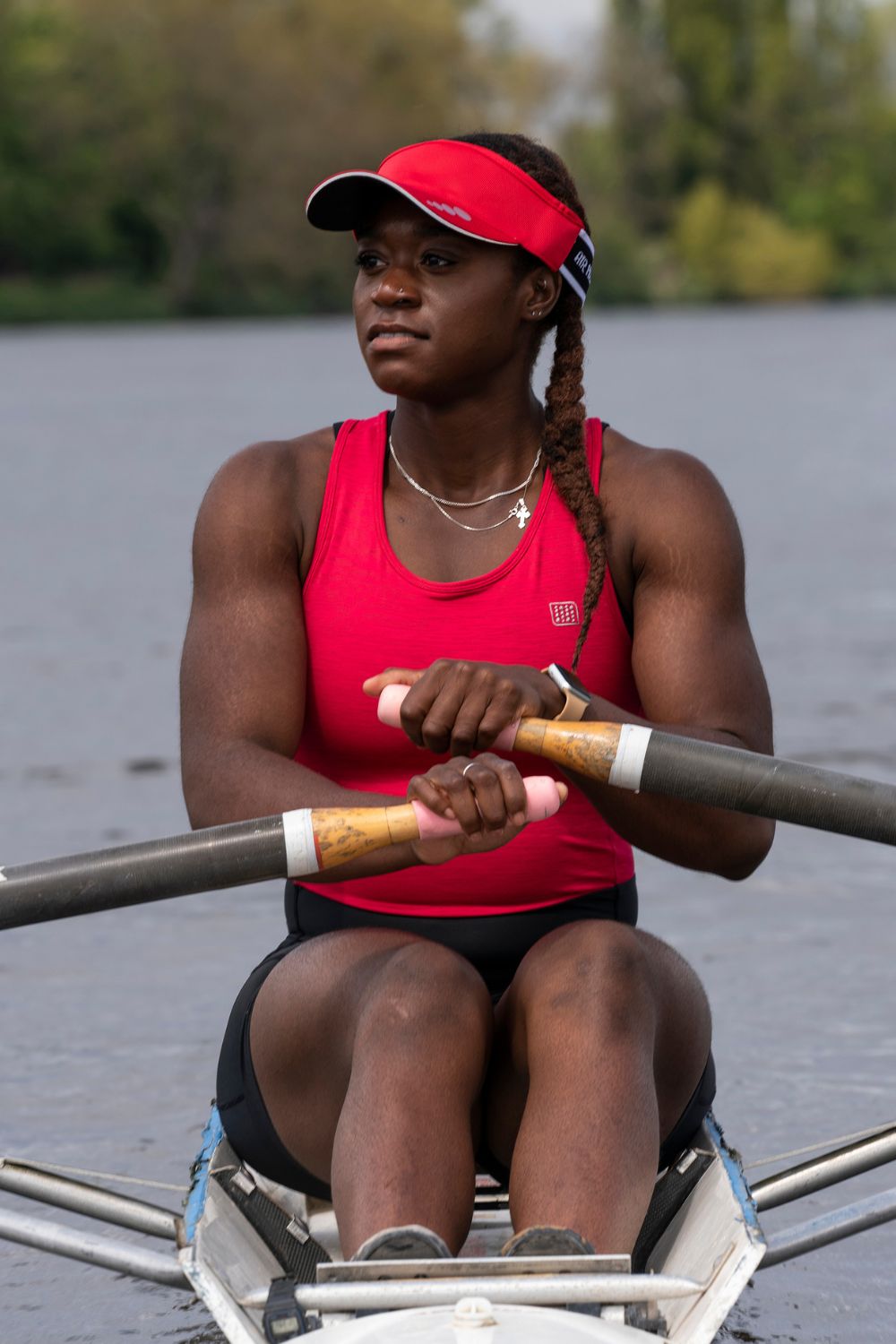 The Rowing Suit (Women's) - Crewroom - XS - Pomegranate Glitch Black
