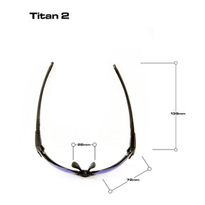 Bloc Titan Sunglasses | Black Multi Red Mirror