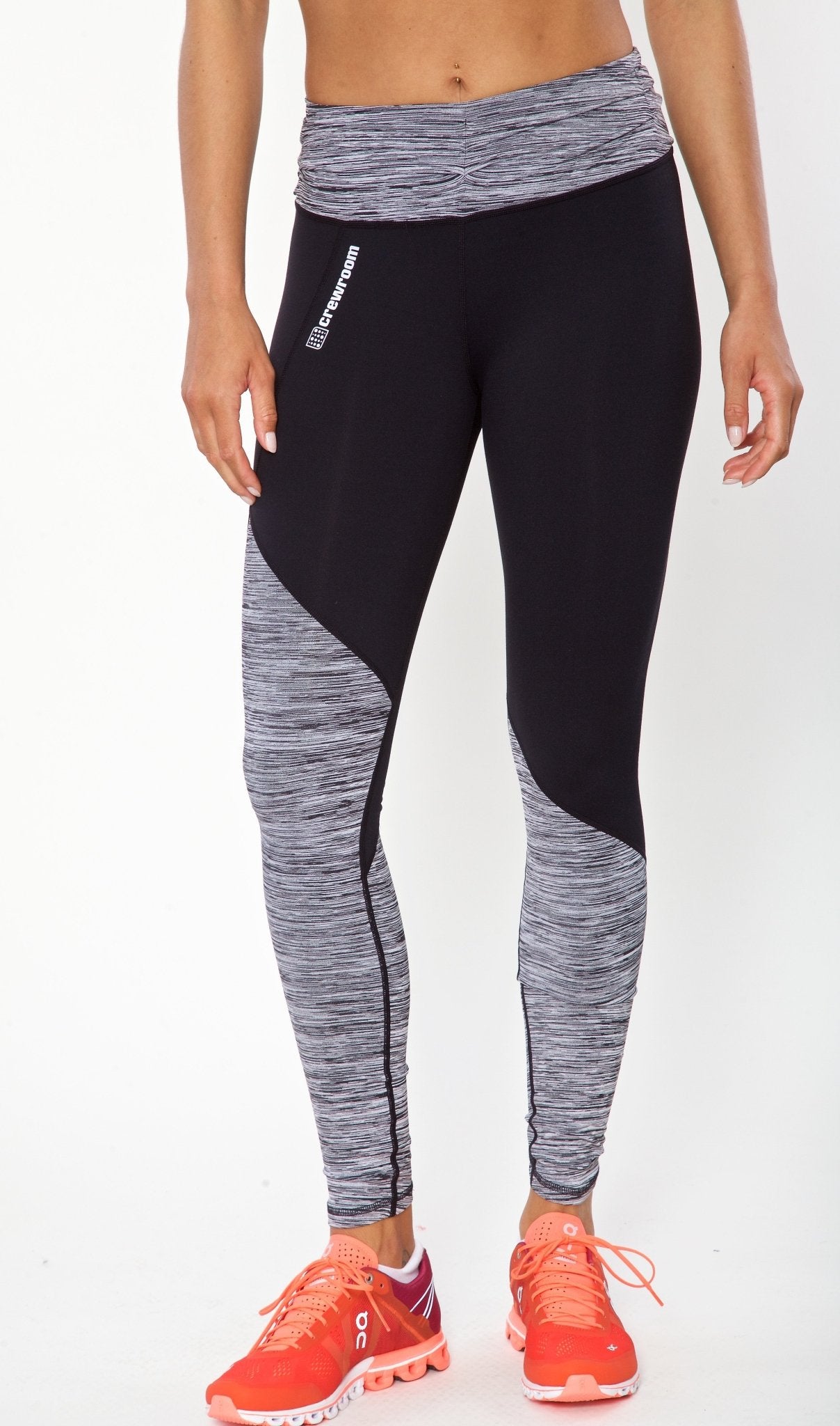 The Field Legging (Women's) - Crewroom - L - Black Glitch Grey