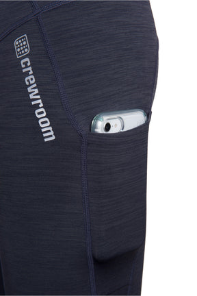 The No Fuss 7/8 Legging Double Black (Women's)